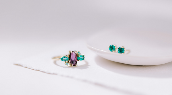 LOVE NEVER DIES | Fabiana's custom gold ring with ruby, emeralds and a very personal story