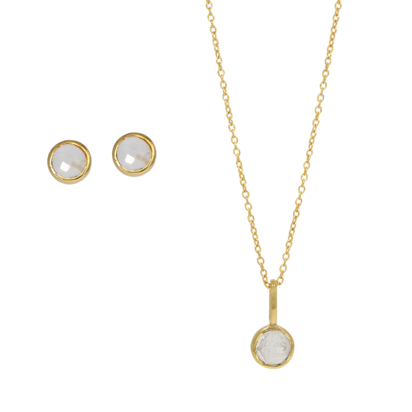 Annabelle | Jewelry set with round crystals