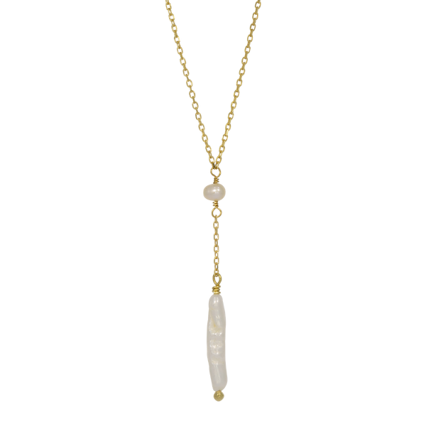 Avantgarde | Necklace with long pearl pendant
