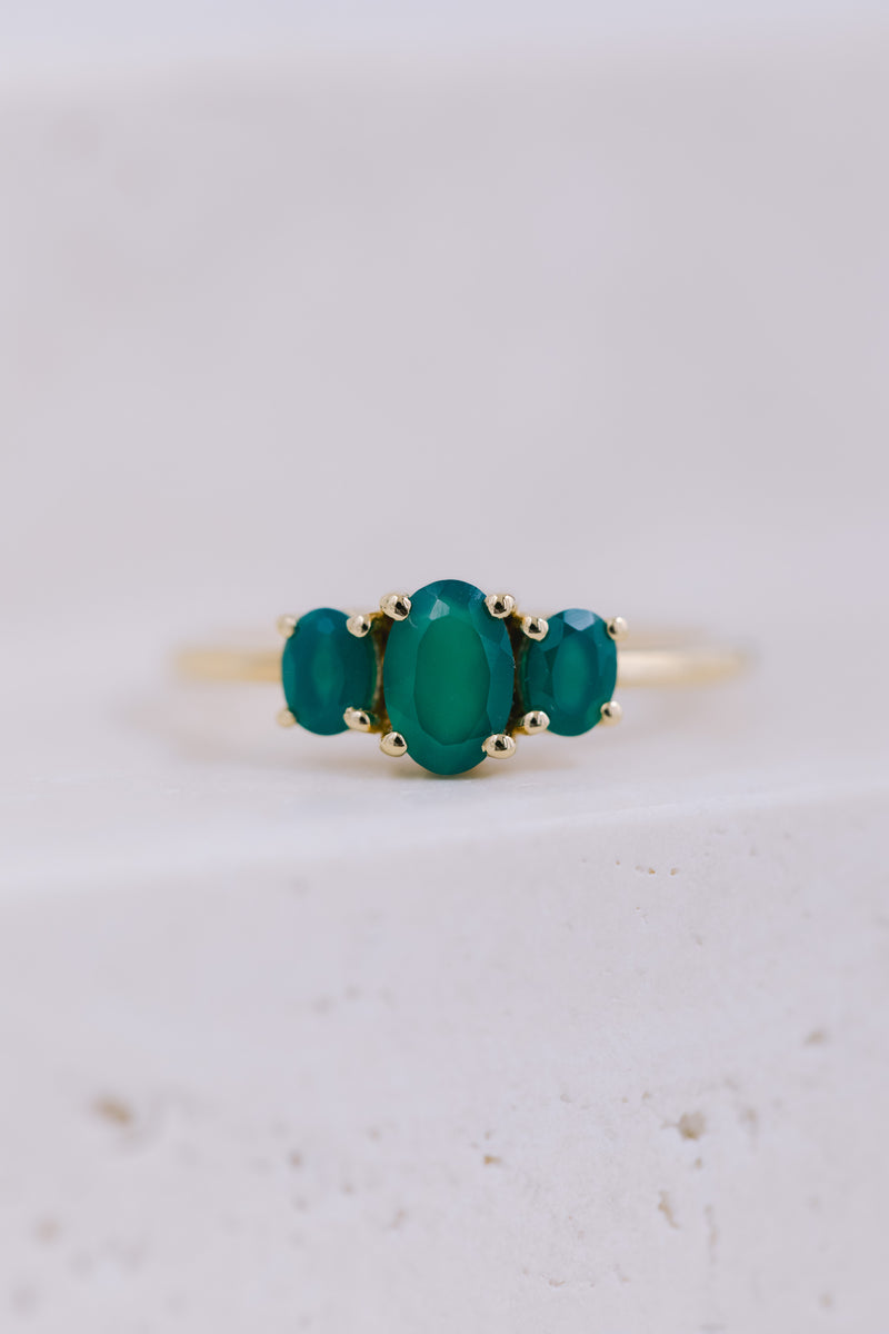 Dublin | Green Onyx Ring