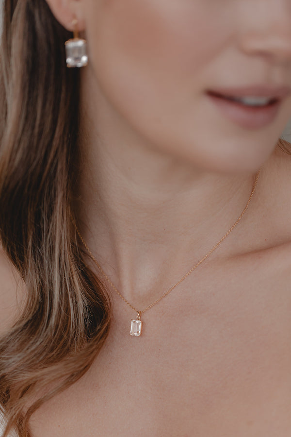 Icon | Minimalist Emerald Cut Necklace