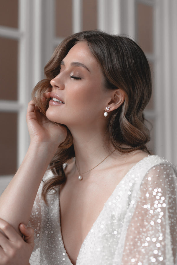 Inseparable & Simply Gorgeous | Classic jewelry set with crystals and pearls