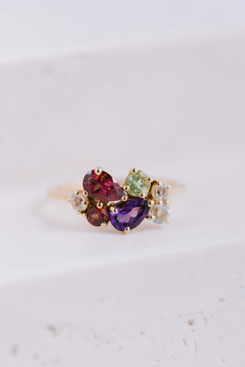 Rio | Gemstone ring multicolored