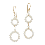 Full Circle | Round Pearl Earrings