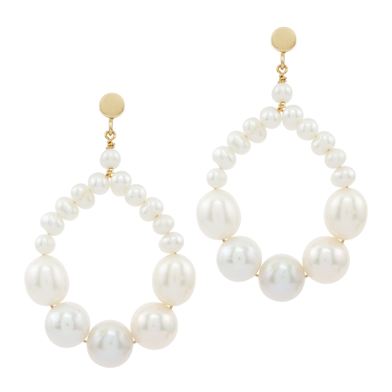 Unity | Statement Wedding Earrings with Pearls