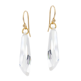 Aphrodite | Modern Bridal Jewelry Earrings with Crystal Pendant