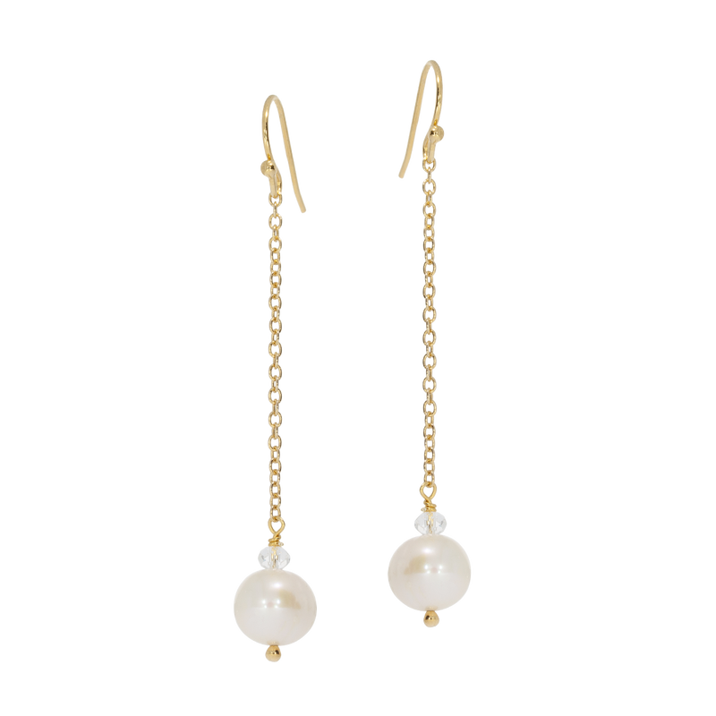 Thinking Of You | Long Earrings with Pearls