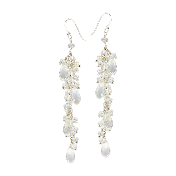 Enchantment | Long earrings with crystal drops