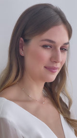 Celine | delicate bridal necklace with small pearls
