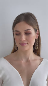 Arielle | Delicate Statement Crystal Earrings