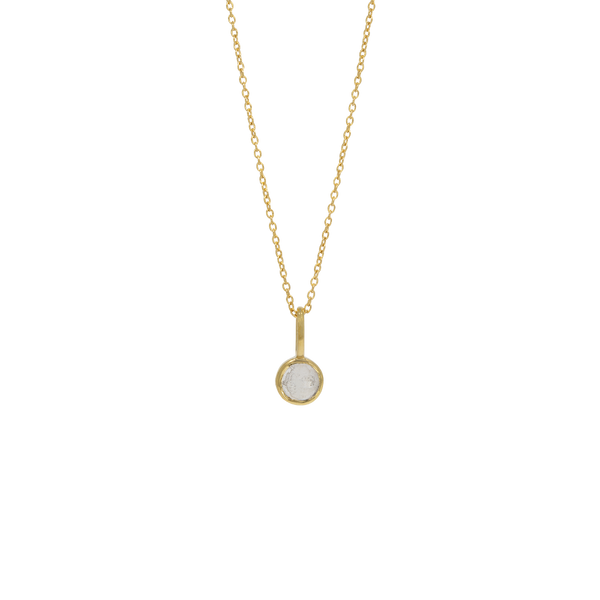 Annabelle | round crystal necklace