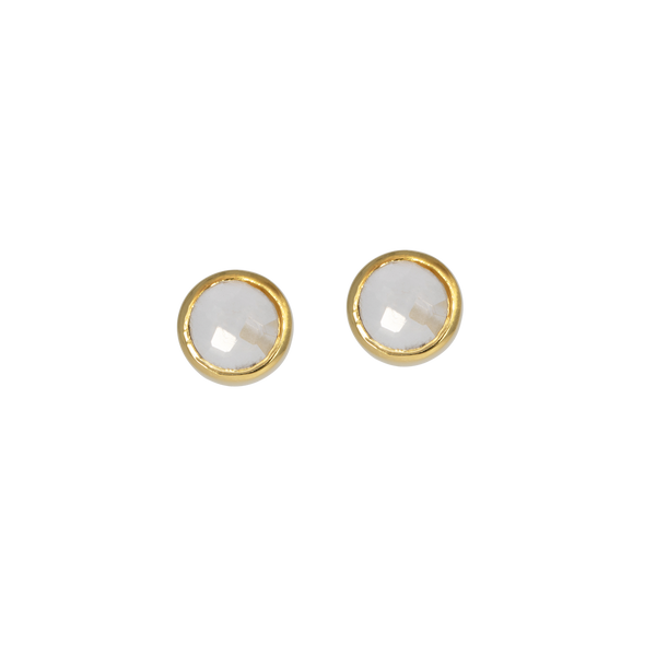 Annabelle | round crystal earrings