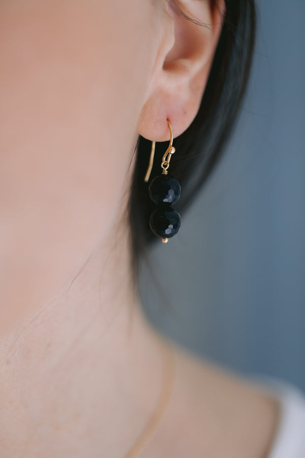 Blue Gold River Earrings