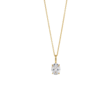 Hazel | necklace with oval crystal pendant