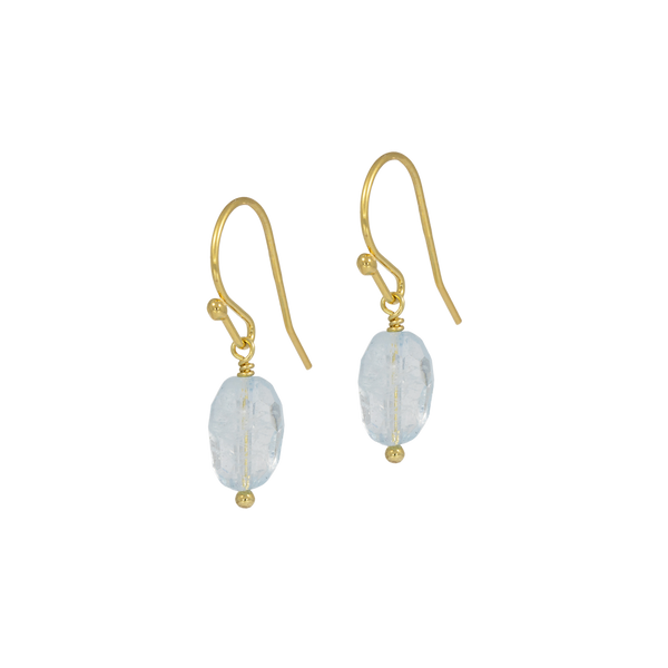 Small aquamarine earrings
