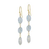 Long aquamarine earrings