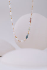 Sapphire & Freshwater Pearl Necklace