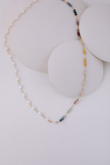 Sapphire & Freshwater Pearl Necklace