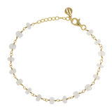 White moonstone bracelet