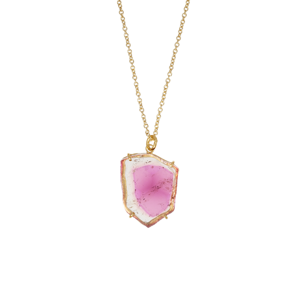 Dragonfruit | Necklace with two-tone tourmaline