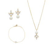 Simply Delightful 2 | Jewelry set with pearls and crystals