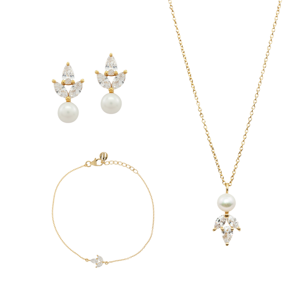 Simply Delightful 2 | Jewelry set with pearls and crystals