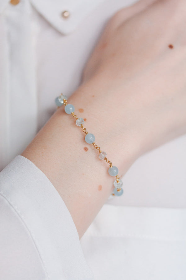 Enthusiasm | Aquamarine Bracelet