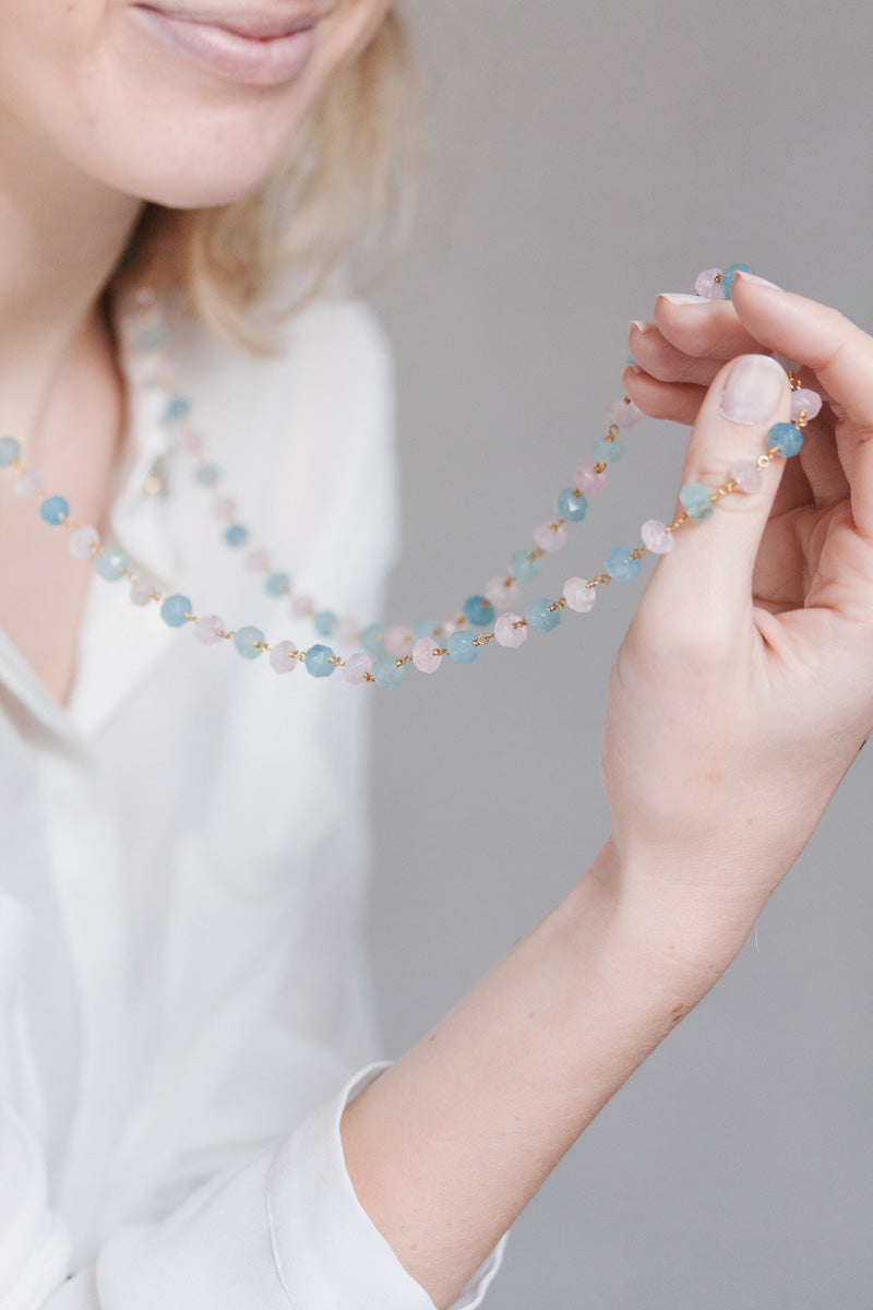 Dedication | One of a kind aquamarine necklace