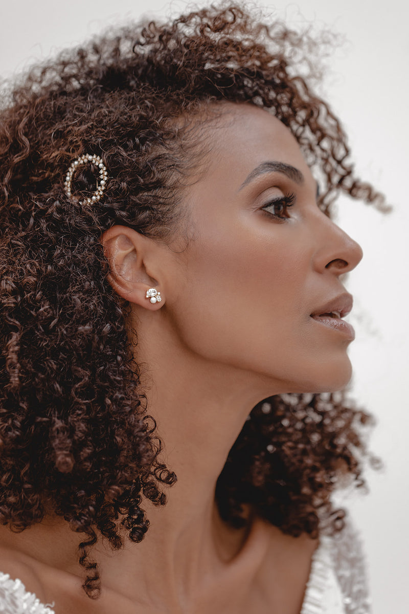 Diversity | crystal earrings with different crystals and pearls
