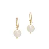 Evermore | Small Round Pearl Earrings