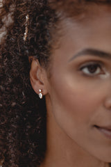 Polaris | Small crystal earrings bride