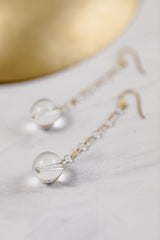 Kerstin | Modern Long Bridal Earrings Bridal Jewelry