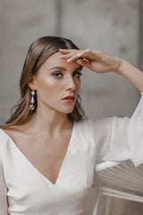 Raphaela | Pearls Moonstone Statement Earrings