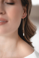 PERFECT MATCH | pull through earrings with freshwater pearls