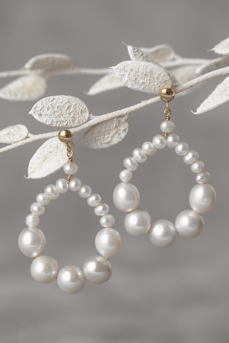 UNITY | Statement Wedding Earrings with Pearls