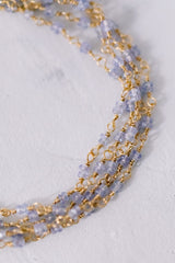 Light Blue Chameleon | Tanzanite Wrap Bracelet and Necklace
