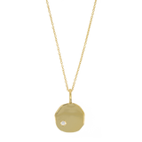 Memory | Organic pendant with a white topaz