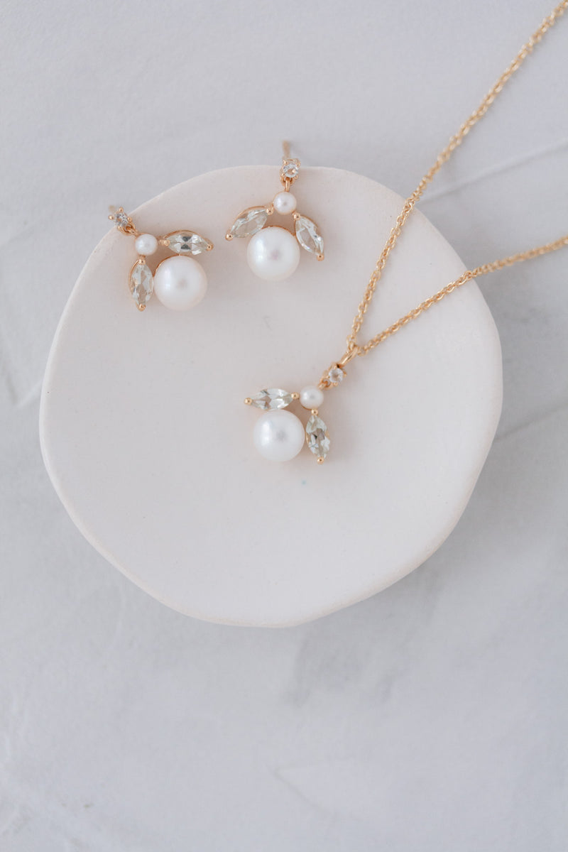 Mint Pearls | Necklace with green amethysts and freshwater pearls
