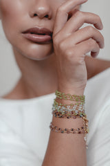 Multicolor Chameleon | Corundum Wrap Bracelet and Necklace
