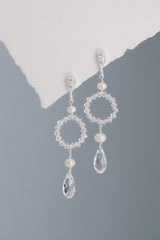 My Dream crystal drop bridal jewelry earrings