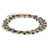 Sapphire Blue Chameleon | Sapphire Wrap Bracelet and Necklace